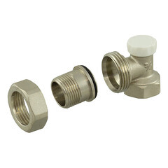 Клапан запорный угловой СТМ 3/4 ВР(г) х 3/4 НР(ш) для радиатора (CARAVL34) - фото 2