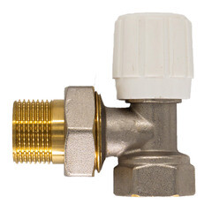 Клапан регулирующий угловой СТМ 1/2 ВР(г) х 1/2 НР(ш) для радиатора (CARAVH12) - фото 3