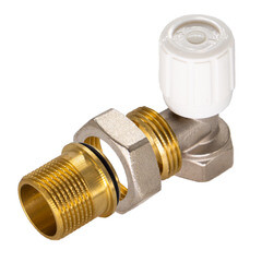 Клапан регулирующий угловой СТМ 1/2 ВР(г) х 1/2 НР(ш) для радиатора (CARAVH12) - фото 4