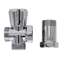 Вентиль латунный СТМ 3/4 НР(ш) х 3/4 НР(ш) х 3/4 ВР(г) для подключения бытовой техники хром (CV3N0034) - фото 6