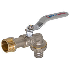 Кран шаровой латунный СТМ Стандарт 1 НР(ш) ручка со штуцером угловой (CWBH0001) - фото 5