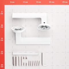 Ручка дверная Corsa Deco Camellia круглая розетка белая (990320) - фото 3