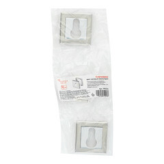 Ключевина Corsa Deco квадратная розетка матовый никель/хром (990324) - фото 3