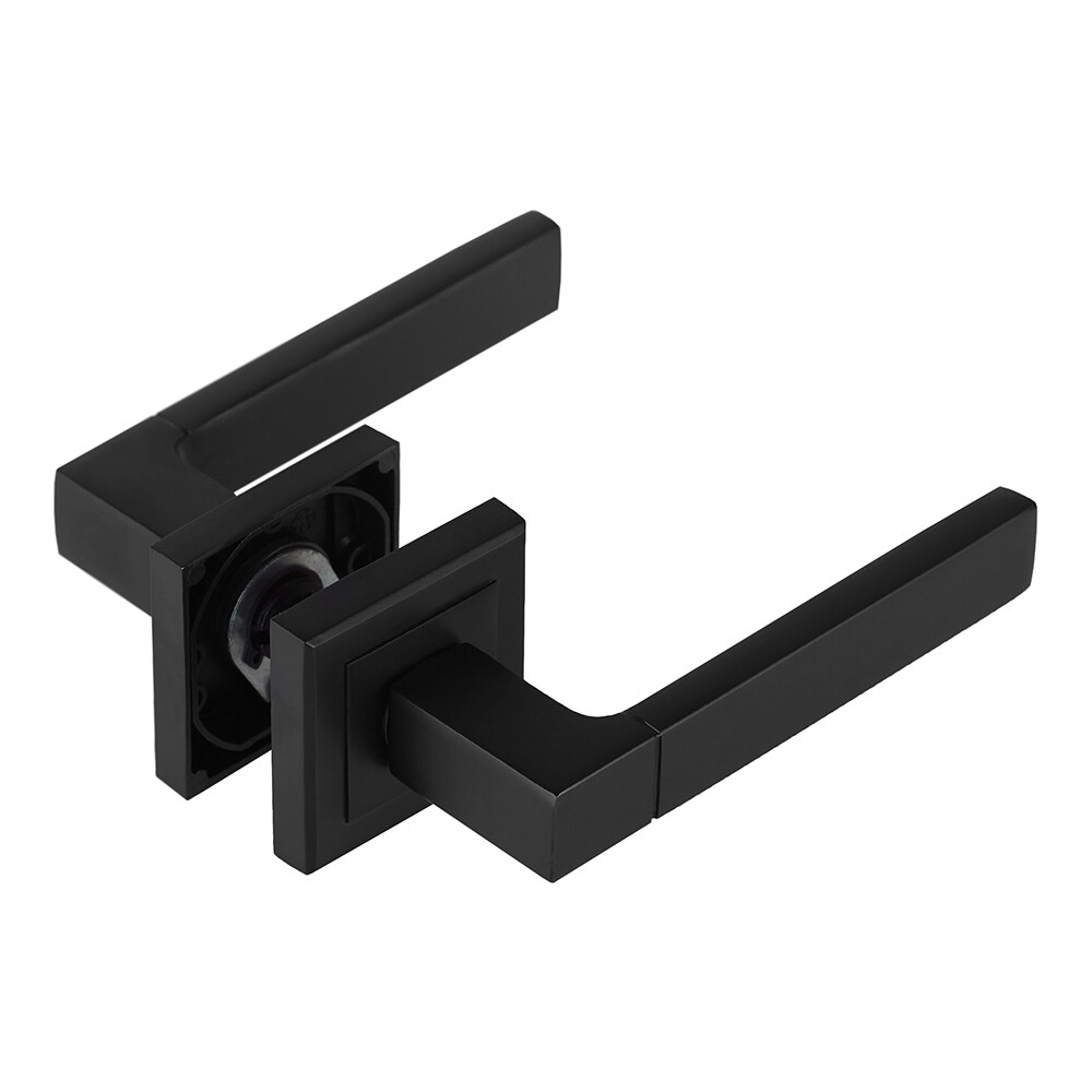 Ручка дверная Corsa Deco Clover квадратная розетка черная (990326)