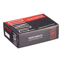 Ручка дверная Punto Tech квадратная розетка черная - фото 3