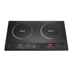 Плита индукционная Kitfort КТ-104 2 конфорки черная - фото 1
