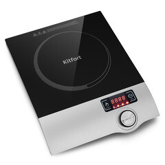 Плита индукционная Kitfort КТ-108 1 конфорка черная/серебристая - фото 4