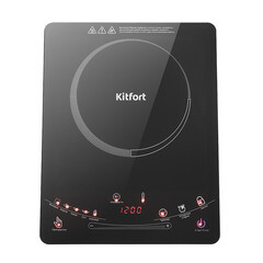 Плита индукционная Kitfort КТ-106 1 конфорка черная - фото 1
