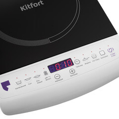 Плита индукционная Kitfort КТ-101 1 конфорка черная/белая - фото 3