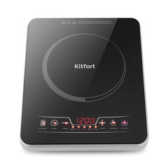 Плита индукционная Kitfort КТ-102 1 конфорка черная/серебристая - фото 3