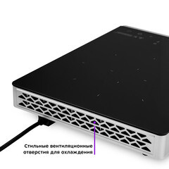 Плита инфракрасная Kitfort КТ-146 1 конфорка черная/серебристая - фото 3