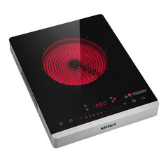 Плита инфракрасная Kitfort КТ-146 1 конфорка черная/серебристая - фото 1