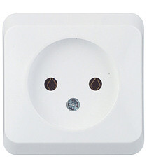 Розетка Systeme Electric Этюд накладная белая (PA16-001B) - фото 1
