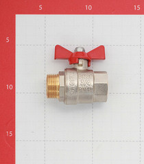 Кран шаровой латунный Valtec Base 3/4 ВР(г) х 3/4 НР(ш) бабочка прямой (VT.218.N.05) - фото 4