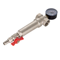 Фильтр промывной СТМ Термо с манометром 1 ВР(г) х 1 ВР(г) (CRFSMH01) - фото 5