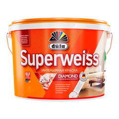 Изображение товара Краска интерьерная Dufa Superweiss RD4 база 1 белая 9 л