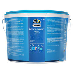 Краска фасадная Dufa Fassadenfarbe RD90 акриловая база 1 белая 9 л - фото 2