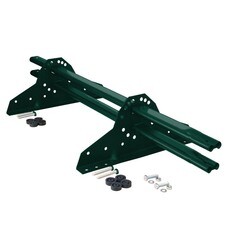 Снегозадержатель трубчатый овальный Grand Line 1 м зеленый RAL 6005