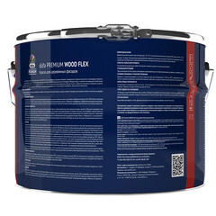 Краска фасадная по дереву Dufa Woodflex акриловая база 1 белая 9 л - фото 2