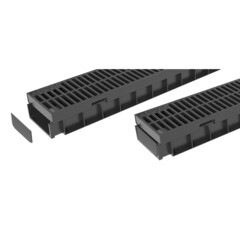 Заглушка для лотка водоотводного 100х115х55 мм пластиковая Gidrolica универсальная (18064) - фото 11