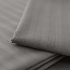 Комплект постельного белья 2-спальный страйп-сатин Verossa Stripe серый с простыней 220х240 см - фото 3
