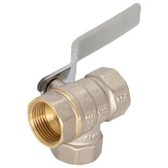 Кран шаровой латунный СТМ Стандарт 3/4 ВР(г) х 3/4 ВР(г) ручка трехходовой (CW3FL034) - фото 5