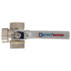 Кран шаровой латунный СТМ Стандарт 3/4 ВР(г) х 3/4 ВР(г) ручка трехходовой (CW3FL034) - фото 4