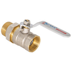 Кран шаровой латунный СТМ Стандарт 1 1/4 ВР(г) х 1 1/4 НР(ш) ручка с накидной гайкой прямой (CWAFM114) - фото 7