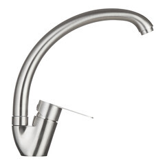 Смеситель для кухни Corsa Deco Swan нержавеющая сталь с высоким изливом однорычажный (966372) - фото 8