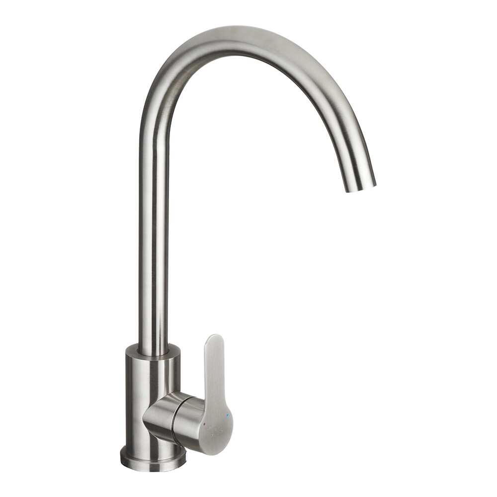 Изображение товара Смеситель для кухни Corsa Deco Creek нержавеющая сталь высокой излив однорычажный
