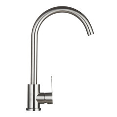 Мойка для кухни Mixline Pro 50х50х20 см врезная с сифоном со смесителем Corsa Deco Creek с высоким изливом сталь сатин (556573/966373) - фото 6