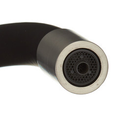 Смеситель для кухни Corsa Deco Pure нержавеющая сталь/черный с гибким изливом с подключением к фильтру однорычажный (966377) - фото 6