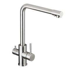 Смеситель для кухни Esko Kitchen сатин с высоким изливом с подключением к фильтру однорычажный (K24) - фото 1