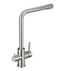 Смеситель для кухни Esko Kitchen сатин с высоким изливом с подключением к фильтру однорычажный (K24) - фото 6