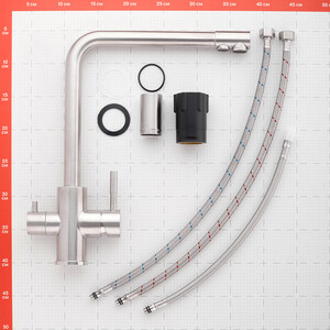Смеситель esko для кухни r излив с подключением к фильтру k24