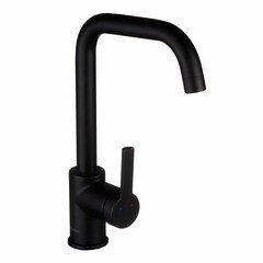 Смеситель для кухни Swedbe Diana черный с высоким изливом однорычажный (1041B) - фото 1