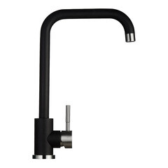 Смеситель для кухни Granula Standart черный с высоким изливом однорычажный (ST-4033, ЧЁРНЫЙ) - фото 2