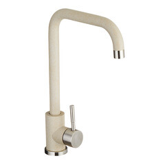 Смеситель для кухни Granula Standart бежевый с высоким изливом однорычажный (ST-4033, БЕЖЕВЫЙ) - фото 1