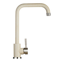 Смеситель для кухни Granula Standart бежевый с высоким изливом однорычажный (ST-4033, БЕЖЕВЫЙ) - фото 7