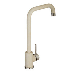 Смеситель для кухни Granula Standart бежевый с высоким изливом однорычажный (ST-4033, БЕЖЕВЫЙ) - фото 6