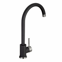 Смеситель для кухни Granula Standart черный с высоким изливом однорычажный (ST-4031, ЧЁРНЫЙ) - фото 3