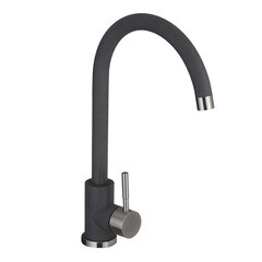 Изображение товара Смеситель для кухни Granula Standart графит с высоким изливом однорычажный (ST-4031, ГРАФИТ)
