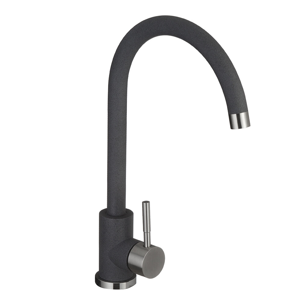 Изображение товара Смеситель для кухни Granula Standart графит с высоким изливом однорычажный