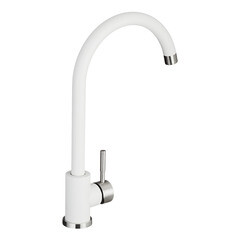 Смеситель для кухни Granula Standart белый с высоким изливом однорычажный (ST-4031, БЕЛЫЙ) - фото 6