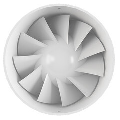 Вентилятор канальный осевой НашВент Блюз d100 мм белый - фото 2