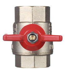 Кран шаровой латунный Valtec Base 3/4 ВР(г) х 3/4 ВР(г) бабочка прямой (VT.217.N.05) - фото 3