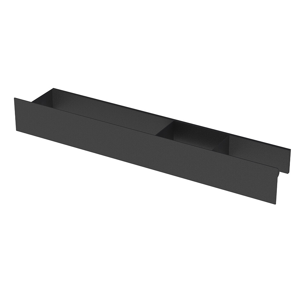 Изображение товара Полка для ванной с полотенцедержателем Flow Skyline 70x13x9 см черная металлическая