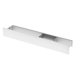 Изображение товара Полка для ванной Flow Skyline с полотенцедержателем 700х130х90 мм металл белая (Fl-sky-tr70пптб-б)