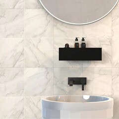 Полка для ванной Flow Skyline 300х92х90 мм металл черная (Fl-sky-m30-ч) - фото 2