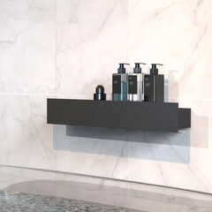 Полка для ванной Flow Skyline 600х92х90 мм металл черная (Fl-sky-m60-ч) - фото 4